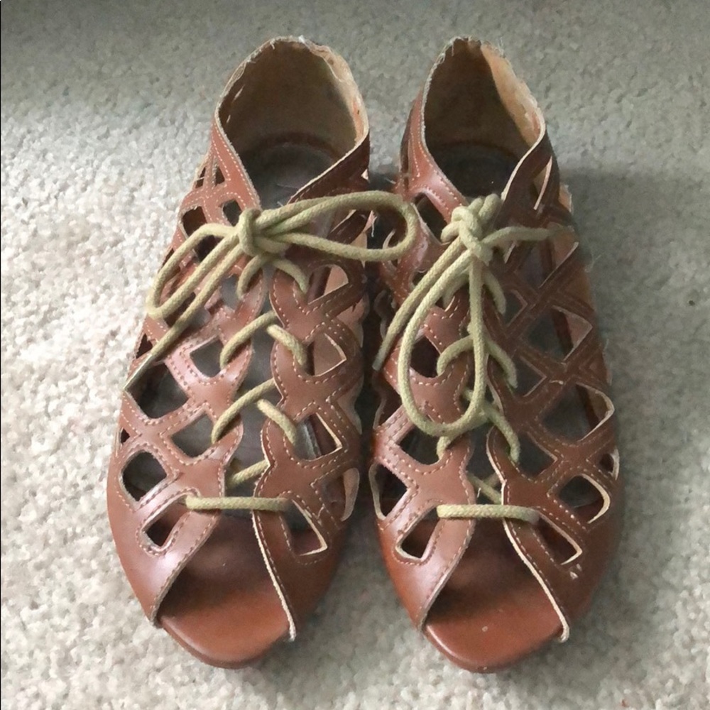 Mia Vernanda Lace Up Flats (10 days left)